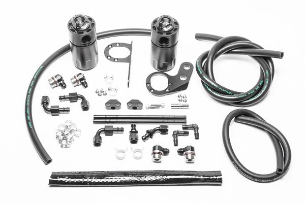 Radium Engineering Dual Catch Can Kit 2017+ Civic Type-R Fluid Lock - 20-0826-FL