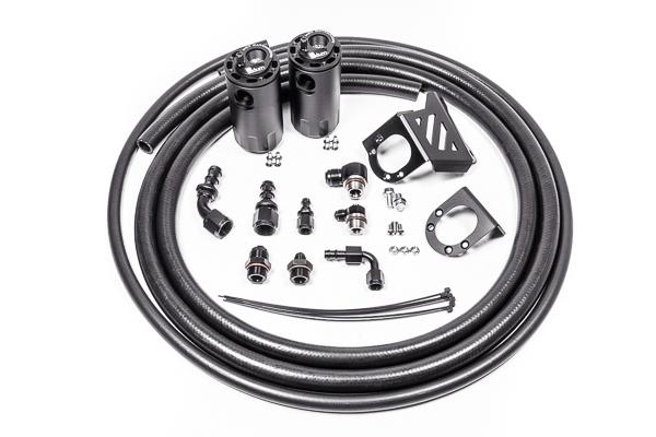 Radium Engineering Dual Catch Can Kit 05-23 Toyota Tacoma Fluid Lock - 20-0840-FL