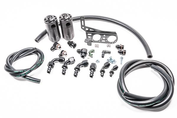 Radium Engineering Dual Catch Can Kit Gallardo Lp Fluid Lock - 20-0859-FL
