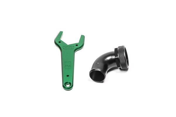 Radium Engineering Hose End 24An 75Deg With Wrench - 20-1009