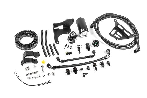 Radium Engineering Fuel Hanger Plumbing Kit 14-19 Corvette Stainless Filter - 20-1011-03