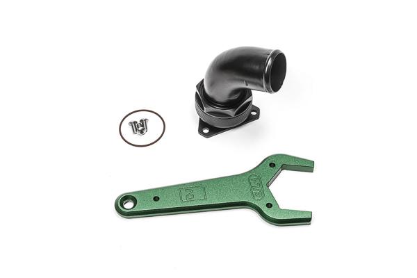 Radium Engineering Fcst-X 3-Bolt Remote Mount Fill Neck 24An Elbow 1.5In Barb - 20-1047