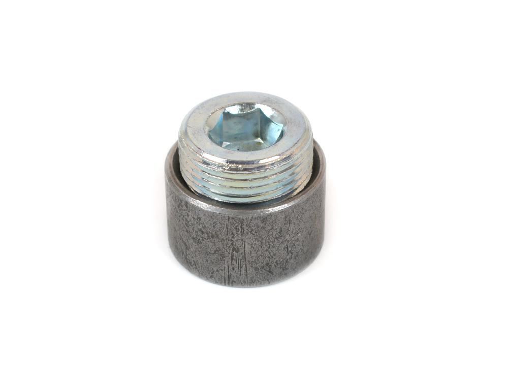 Canton Racing Steel Fitting 1 Inch NPT Bung With Plug Welding Required - 20-888