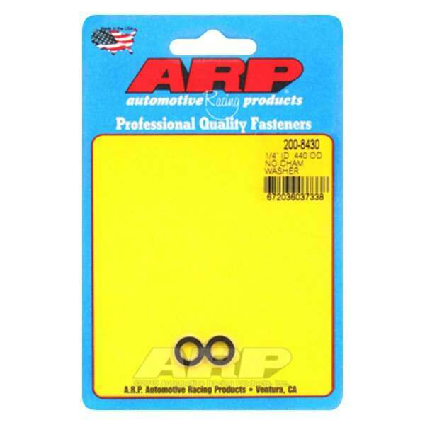 ARP 1/4 ID .440 OD no chamfer black washers - 200-8430