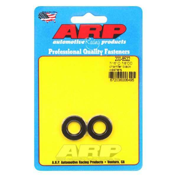 ARP 7/16 ID 7/8 OD chamfer black washers - 200-8522