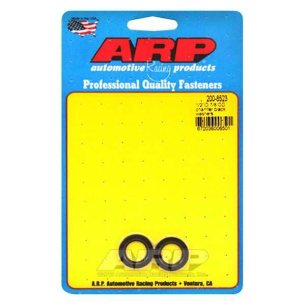 ARP 1/2 ID 7/8 OD chamfer black washers - 200-8523