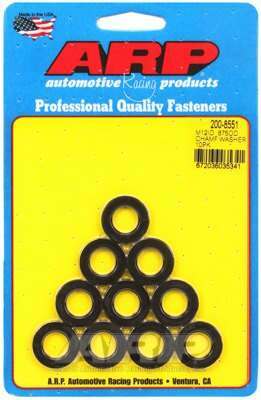 ARP M12 ID .875 OD chamfer black washers - 200-8551