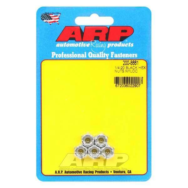 ARP 1/4-20 cad coarse nyloc hex nut kit - 200-8661