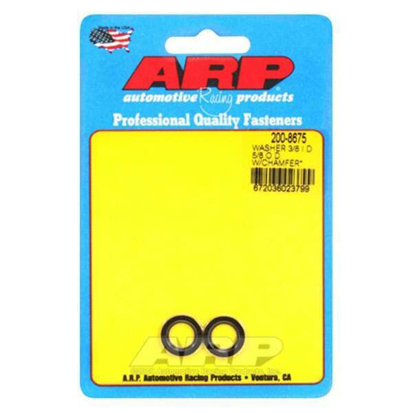ARP 3/8 ID 5/8 OD machined chamfer black washers - 200-8675