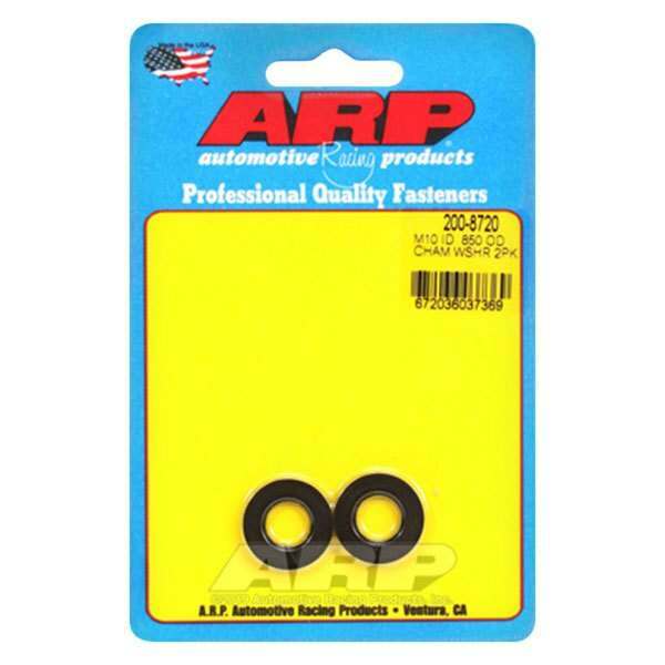 ARP M10 ID .850 OD chamfer black washers - 200-8720
