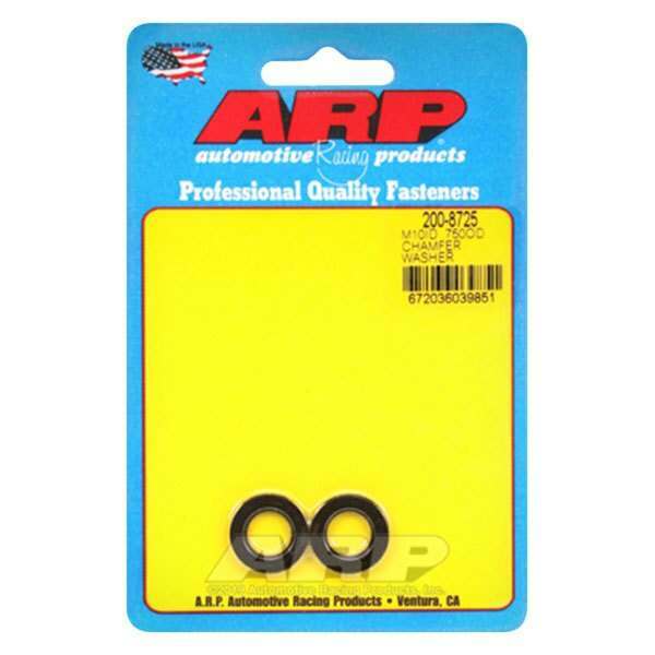 ARP M10 ID .750 OD chamfer black washers - 200-8725