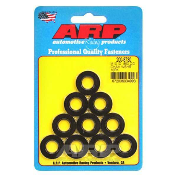 ARP M10 ID .850 OD chamfer black washers - 200-8730