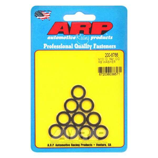 ARP M10 ID .591 OD black washers - 200-8766