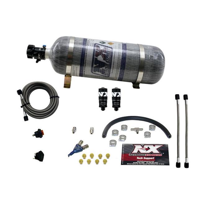 Nitrous Express EFI Single Nozzle Piranha System w/ 12 lb Composite Bottle