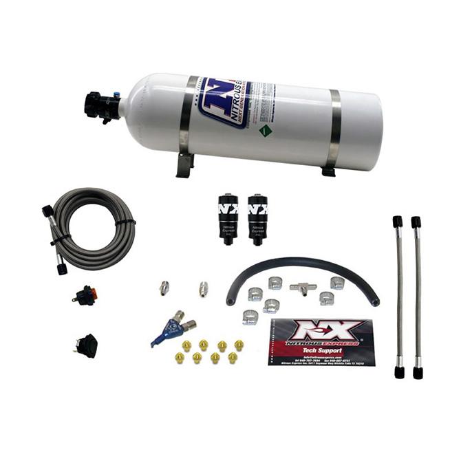 Nitrous Express EFI Single Nozzle Piranha System w/ 15 lb Bottle