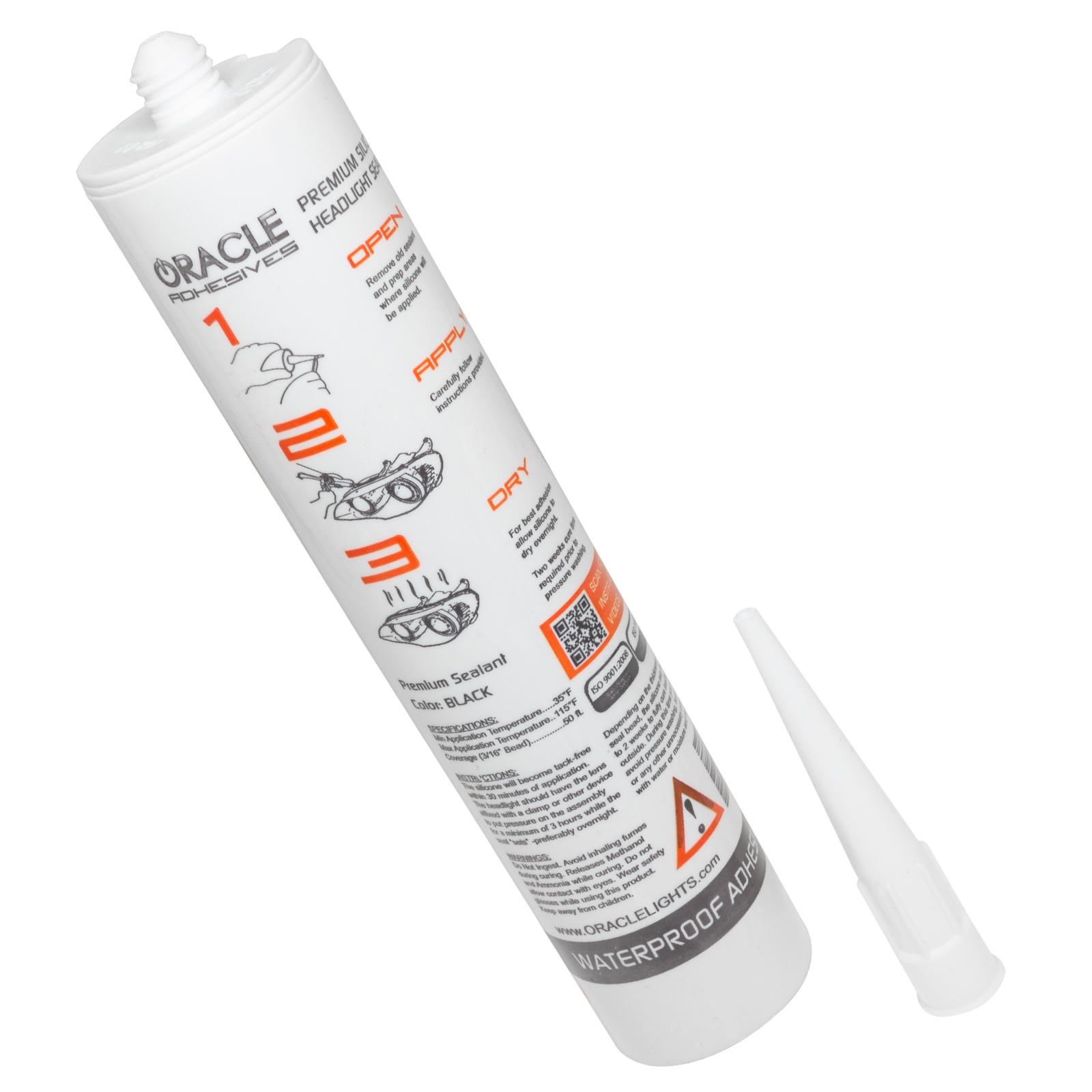 Oracle Lighting Headlight Assembly Adhesive, Black, 10 Oz Tube - 2001-504