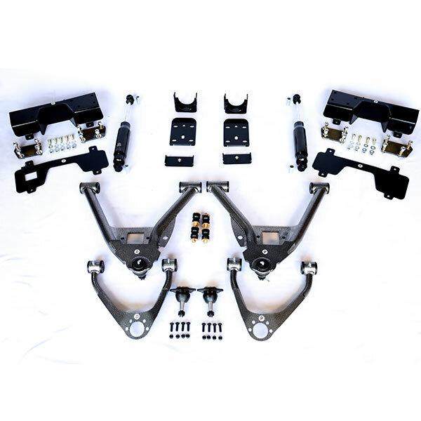 IHC Suspension 2007-2016 GM1500 Extended Cab (CAST) 5/7 Lowering Kit - IHC-0713CK-57CC