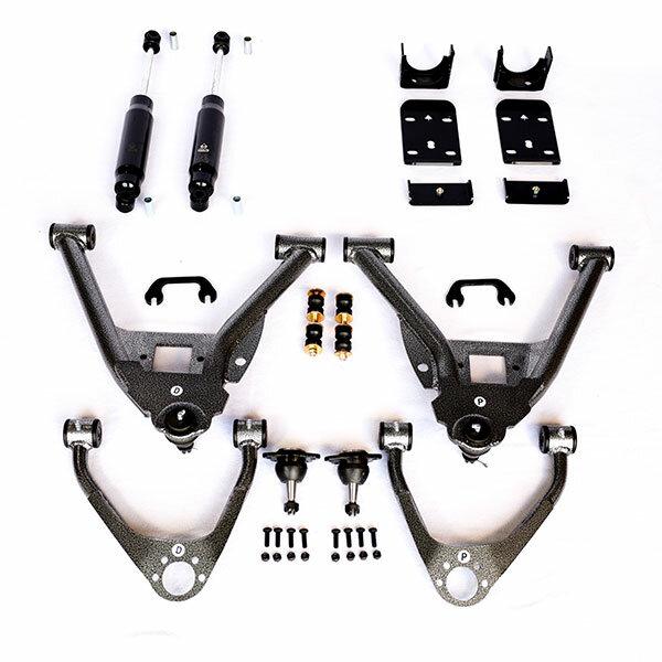 IHC Suspension 2007-2016 GM 1500 Single Cab (CAST) 4/6 Lowering Kit - IHC-0713CK-46SC