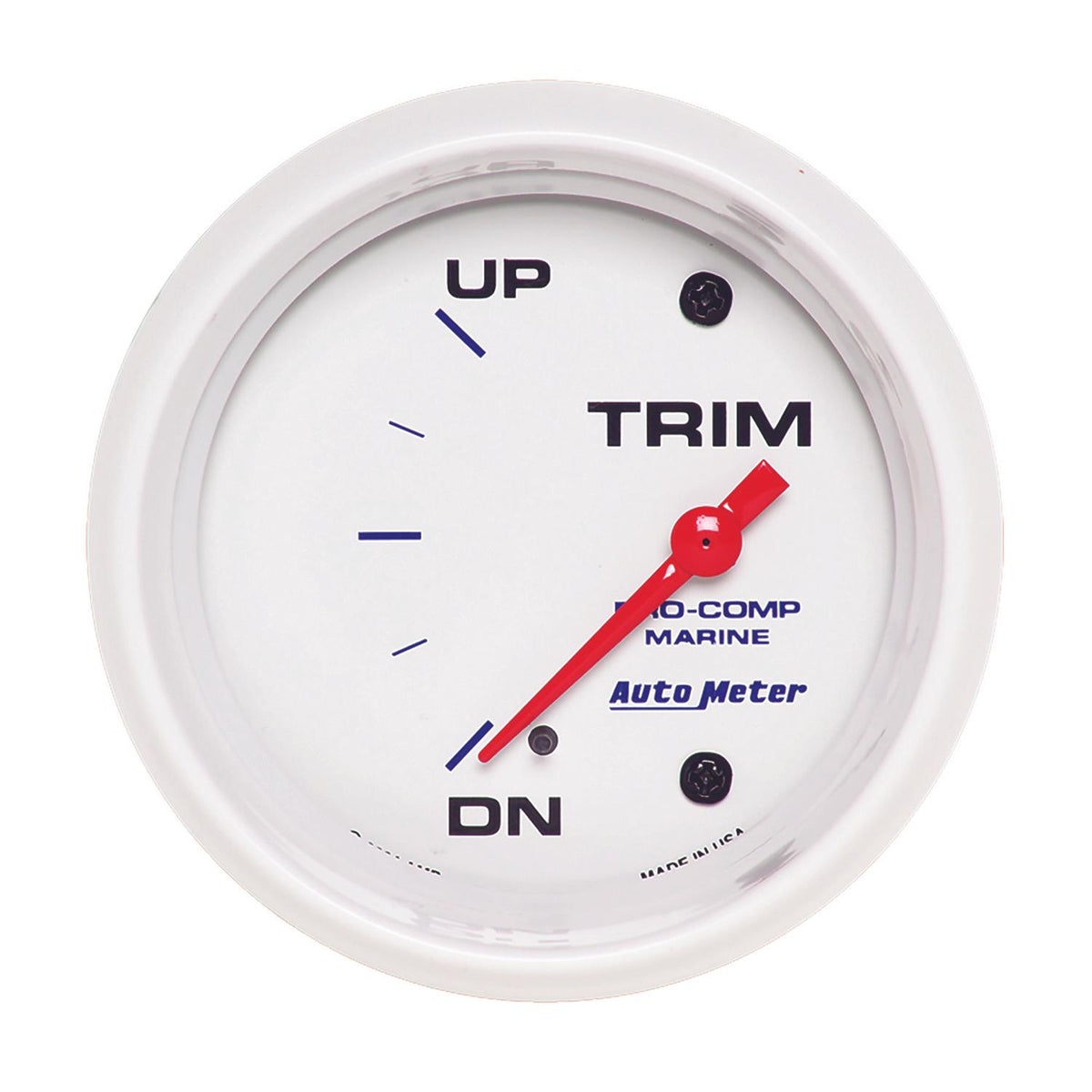 Auto Meter 2-5/8" TRIM LEVEL, UP/DOWN, MARINE WHITE - 200767