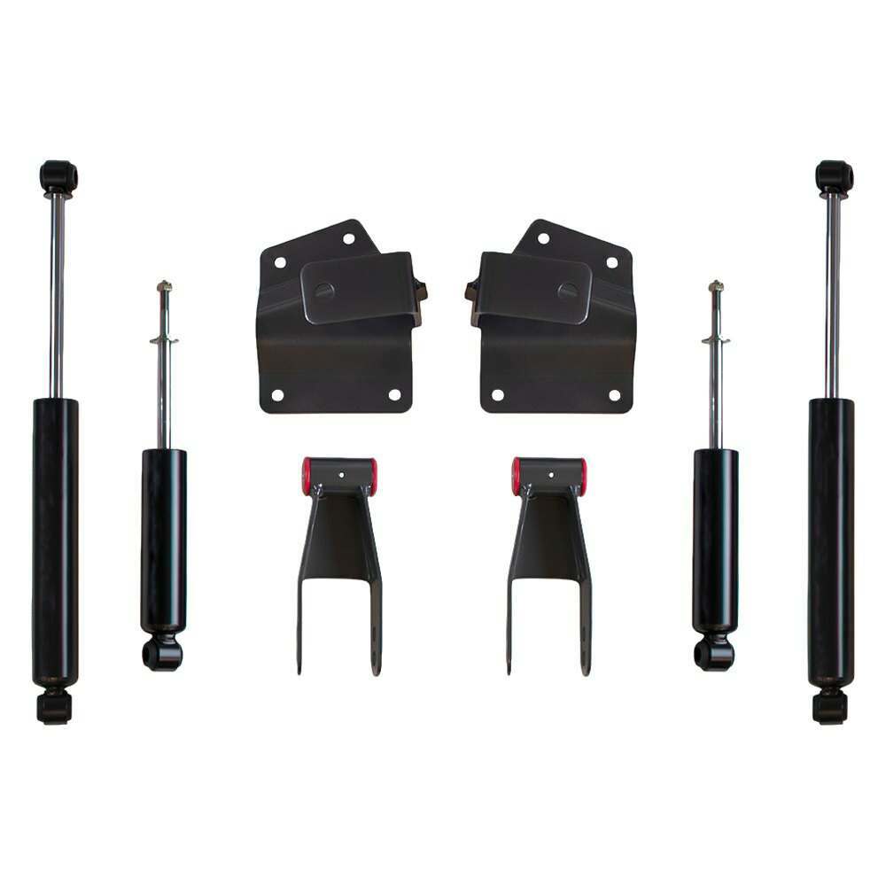 MaxTrac Rear Hangers & Shackles & (4) Maxtrac Shocks - 200940