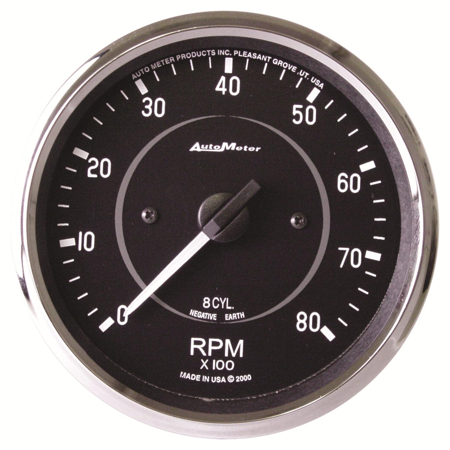 Auto Meter 4" IN-DASH TACHOMETER, 0-8,000 RPM, COBRA - 201004