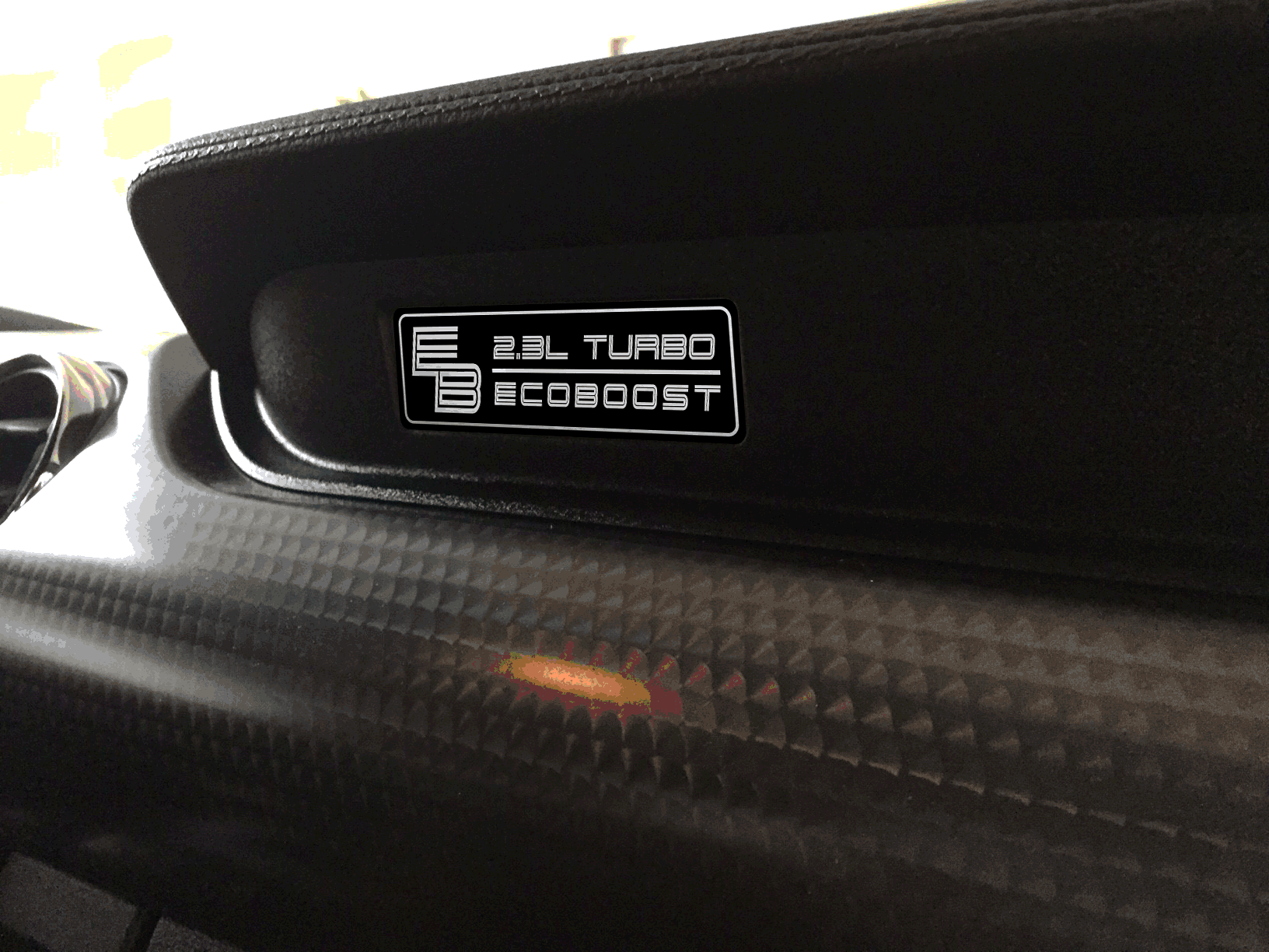 Anchor Room Aluminum Dash Plate [S28] Turbo EcoBoost (2015-2017 Mustang) - 15FM_DP_S28