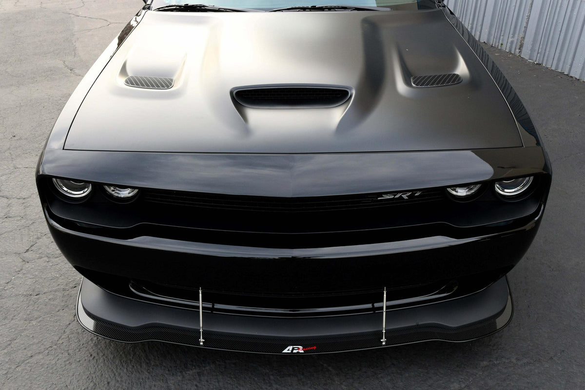 APR Carbon Fiber Wind Splitter With Rods (2015-up Challenger Hellcat) - CW-723151