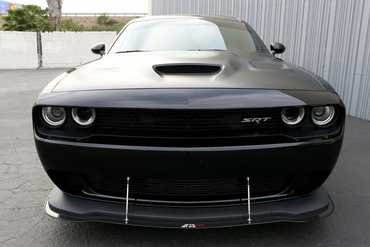 APR Carbon Fiber Wind Splitter With Rods (2015-up Challenger Hellcat) - CW-723151