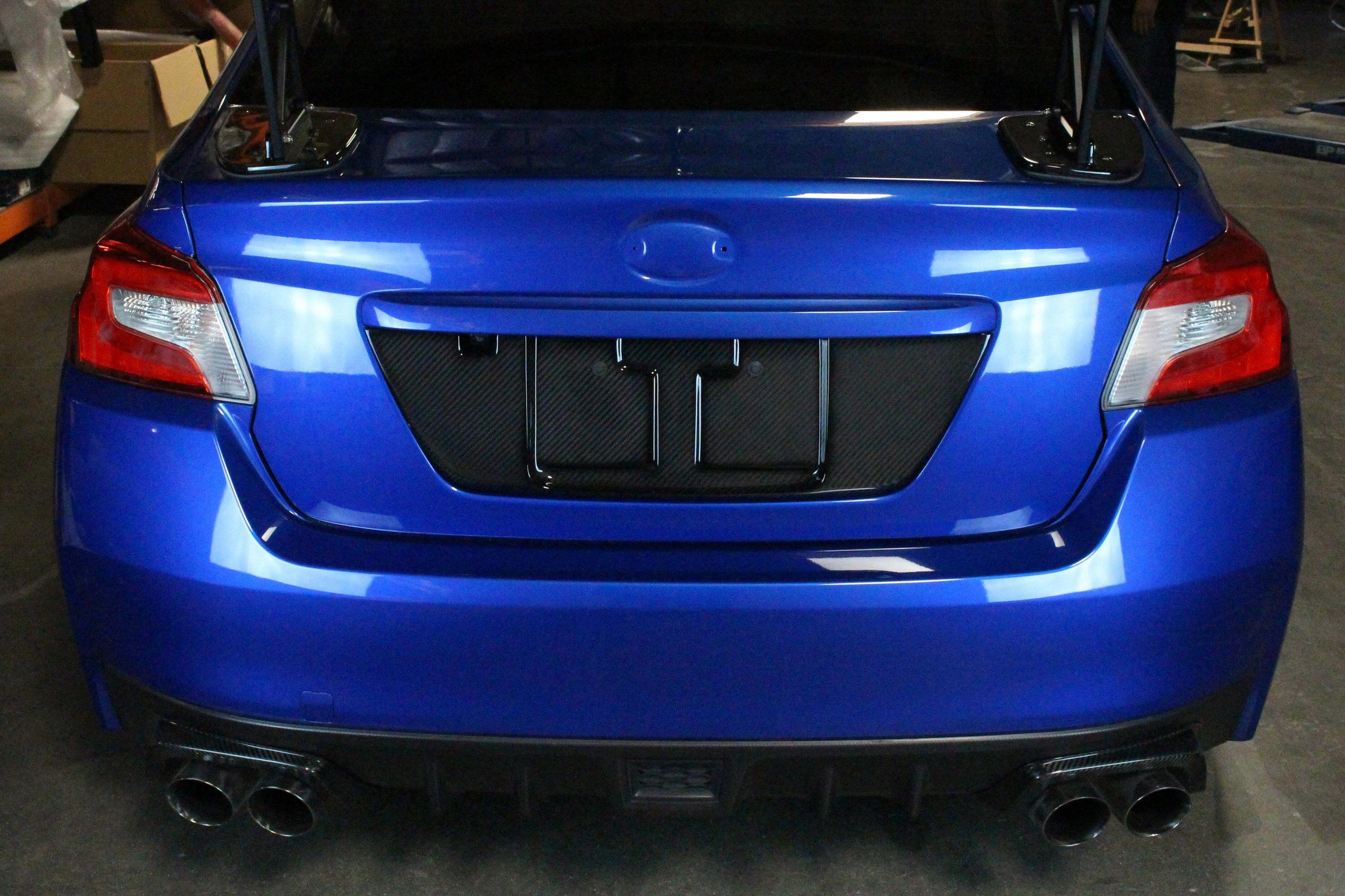 APR Carbon Fiber License Plate Frame/WRX,STI Sedan (2015-up WRX/STI Sedan) - CBX-WRXLIC15