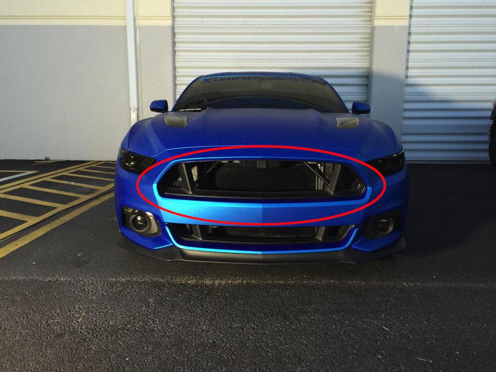 2015-2017 Mustang Upper Grille Delete