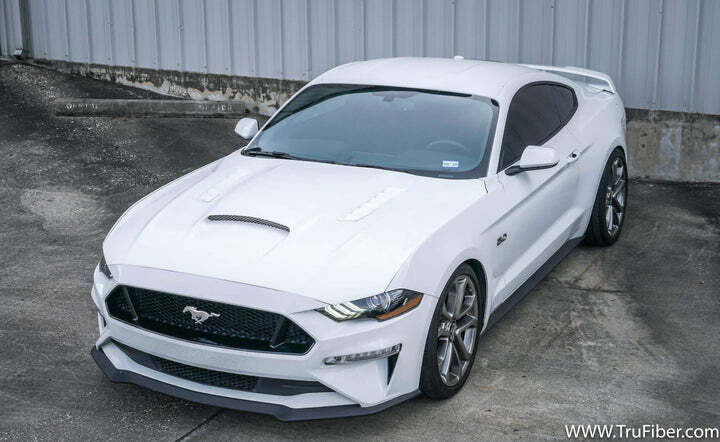 TruFiber A72 Fiberglass Ram Air Hood – 2018-2023 Mustang (TF10027-A72)