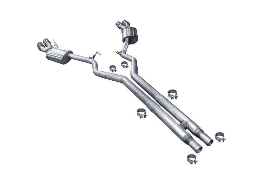American Racing Headers MTC5-18214212CTBK Stainless Steel Quad Tip Catback Exhaust System (2018-2023 Mustang GT)