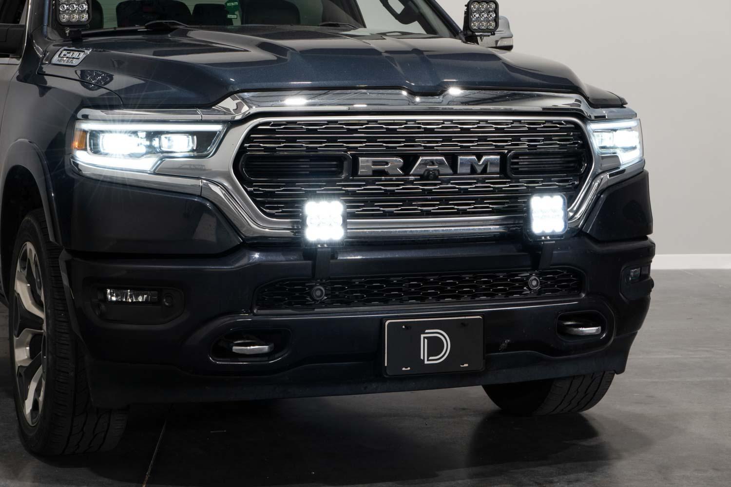Diode Dynamics SS5 Bumper LED Pod Light Kit for 2019-Present Ram, Pro Yellow Combo - DD7616