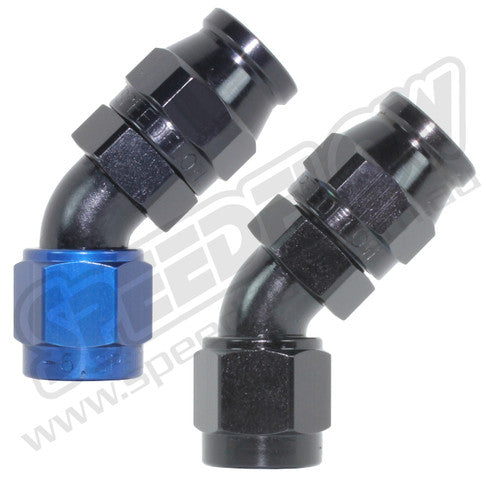 SpeedFlow -6 45› HOSE END- ALLOY - SF-202-06-BLK