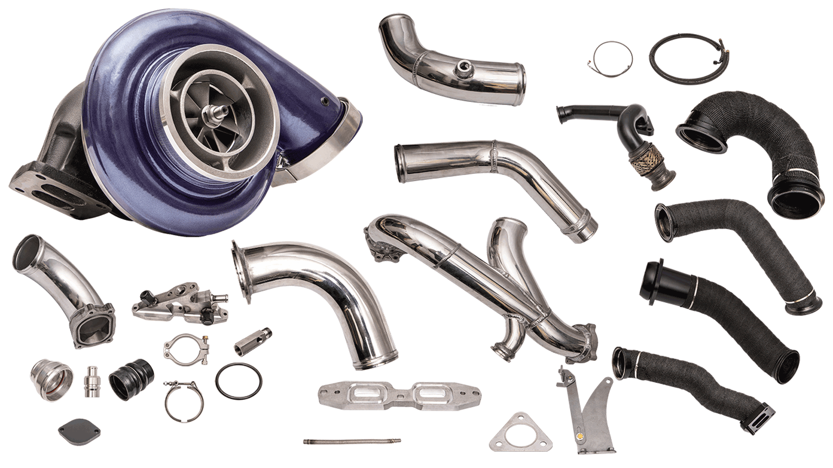 ATS Diesel Aurora Plus 6000 Compound Turbo System Fits 2015-2016 6.7L Power Stroke - 202-962-3416
