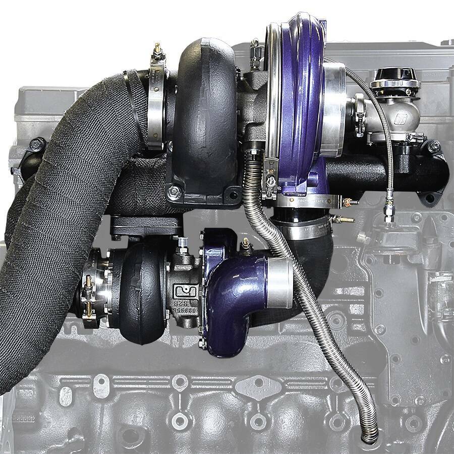 ATS Diesel Aurora 3000/5000 Compound Turbo System Fits 1994-Early 1998 5.9L Cummins - 202-A35-2164