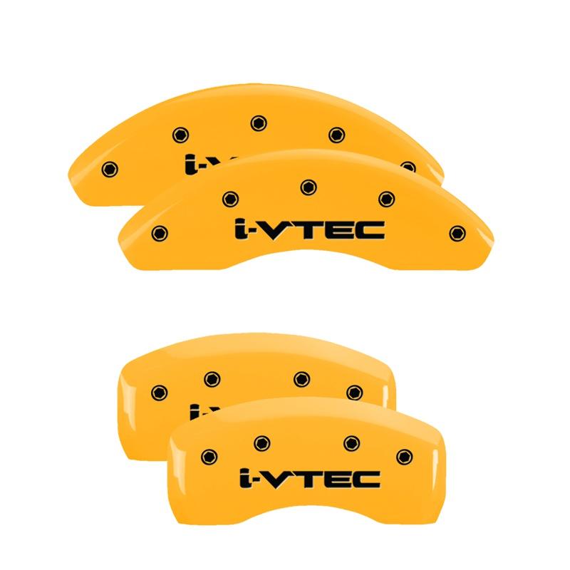 MGP Set Of 4: Yellow Finish, Black I-Vtec (2011-2016 CR-Z Base, CR-Z EX, CR-Z LX, CR-Z EX-L) - 20206SIVTYL