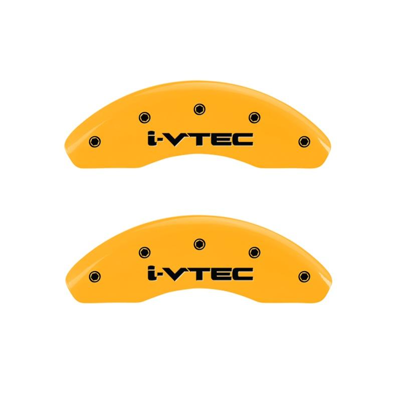 MGP Front Set Of 2: Yellow Finish, Black I-Vtec (2009-2019 Fit Base, Fit LX, Fit Sport, Fit EX, Fit EX-L, Fit EV) - 20208FIVTYL