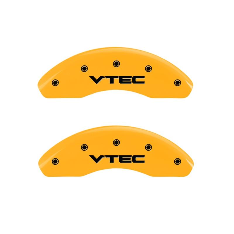 MGP Front Set Of 2: Yellow Finish, Black Vtec (1997-2000 Civic EX) - 20209FVTCYL