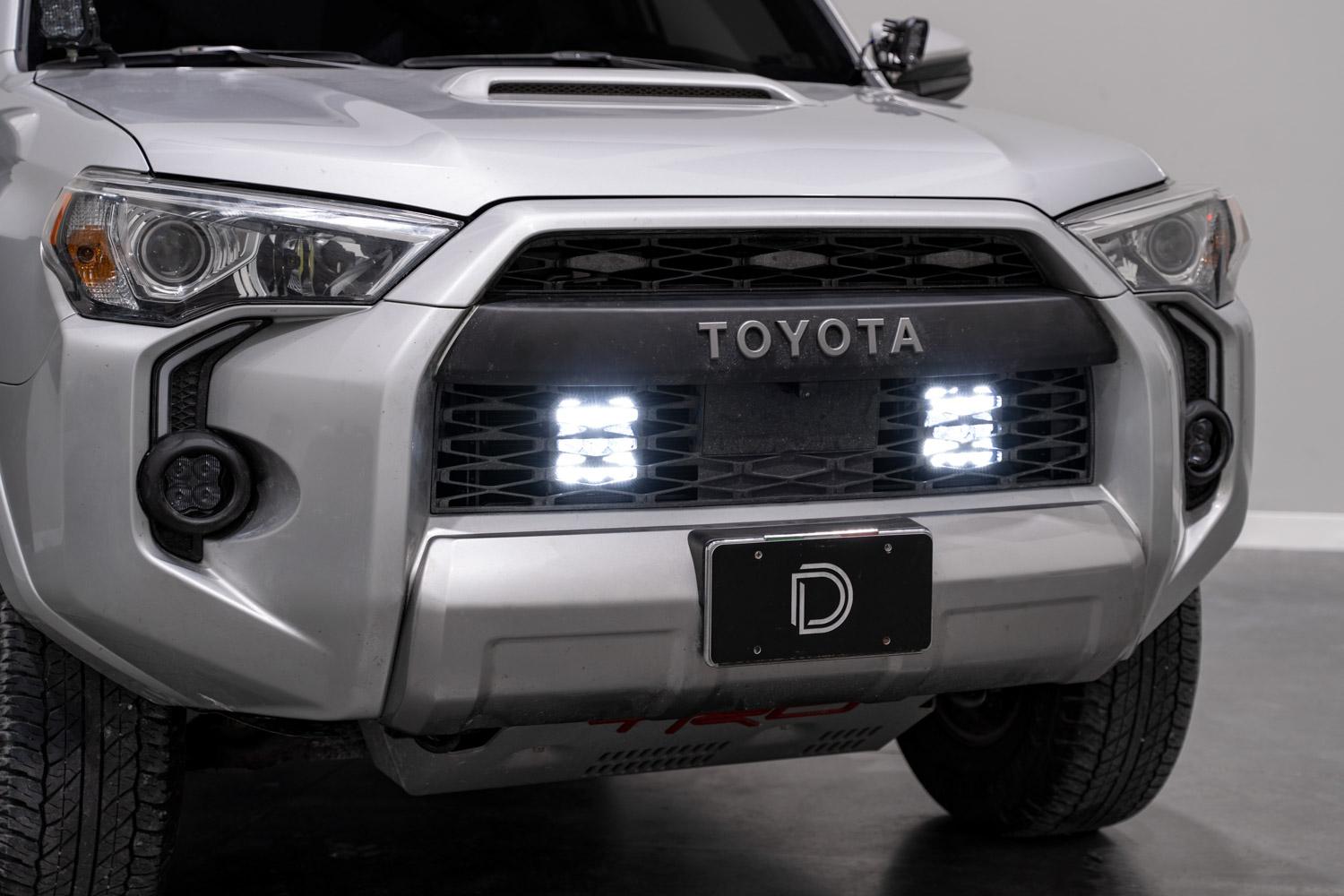 Diode Dynamics SS5 Stealth Grille LED 2-Pod Kit for 2014-2023 Toyota 4Runner, Pro White Combo - DD7536