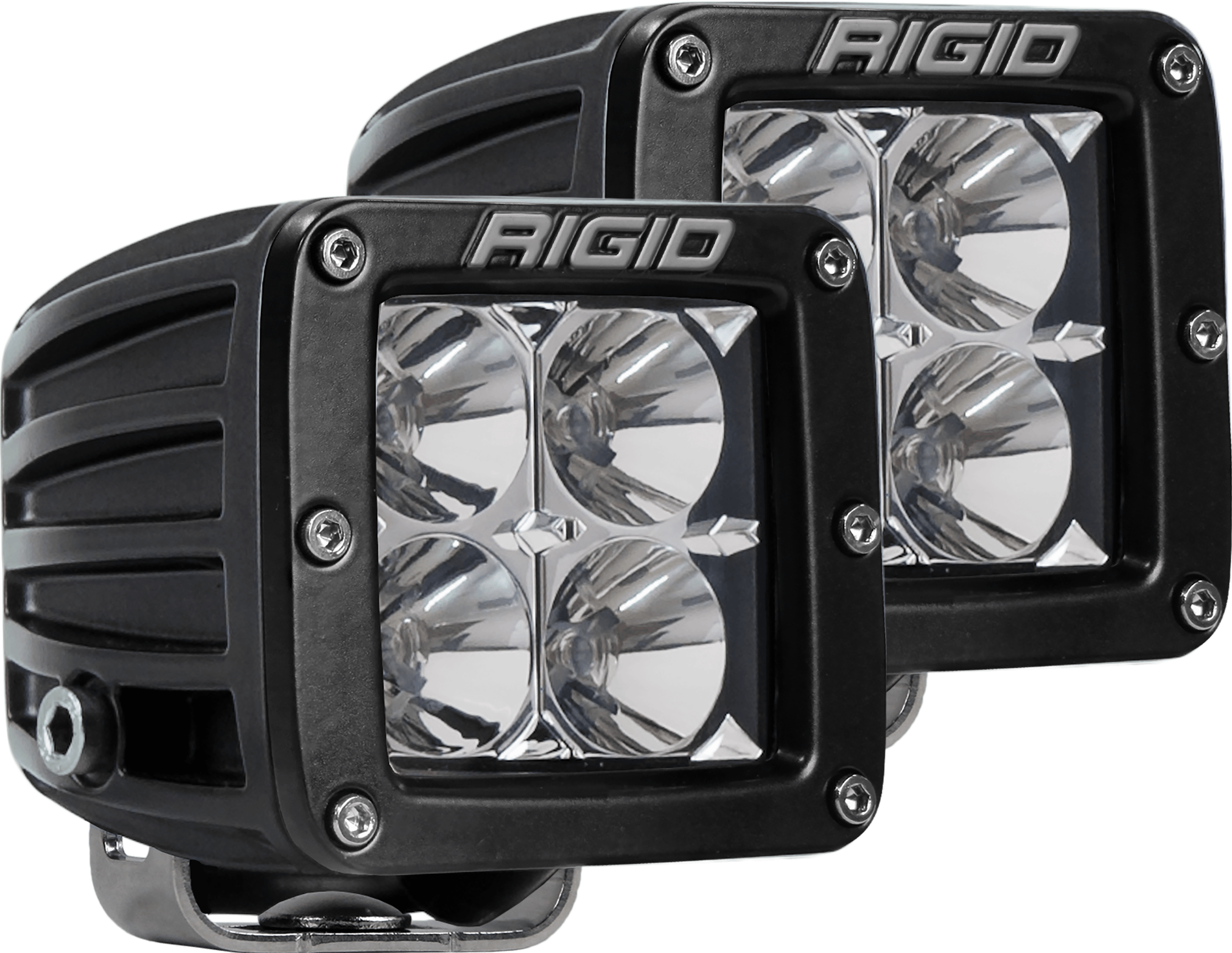 RIGID Industries Rigid D-Series Pro Led Light, Flood Optic, Surface Mount, Pair - 202113