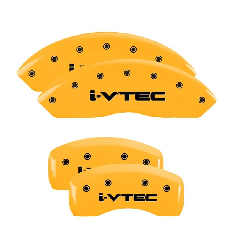 MGP Set Of 4: Yellow Finish, Black I-Vtec (2010-2011 Accord Crosstour EX, Accord Crosstour EX-L) - 20211SIVTYL