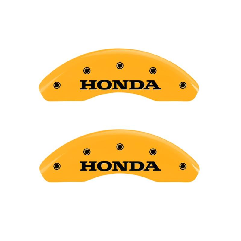 MGP Front Set Of 2: Yellow Finish, Black Honda (2012-2015 Honda Civic) - 20212FHONYL
