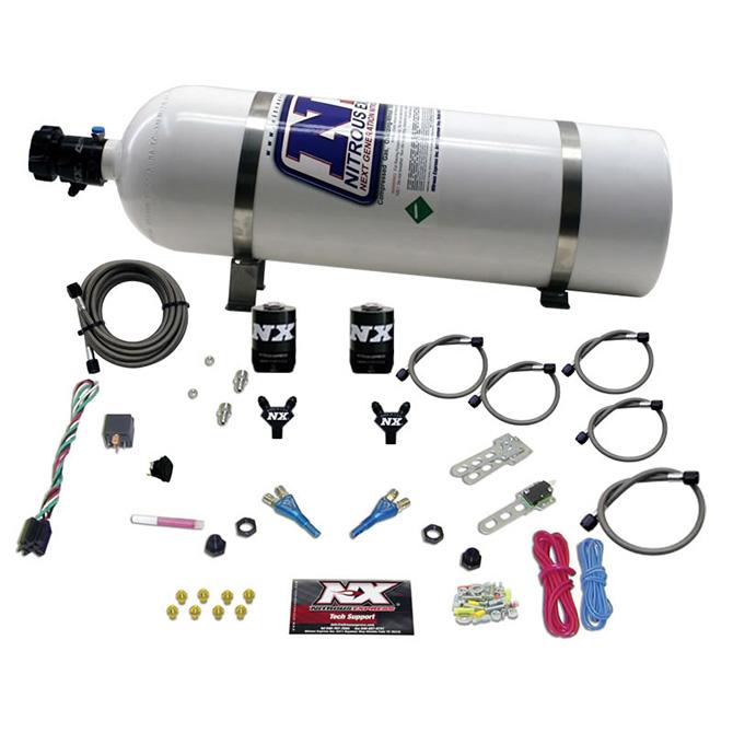 Nitrous Express Gm Efi Dual Nozzle (100-300Hp) With 15Lb Bottle - 20215-15