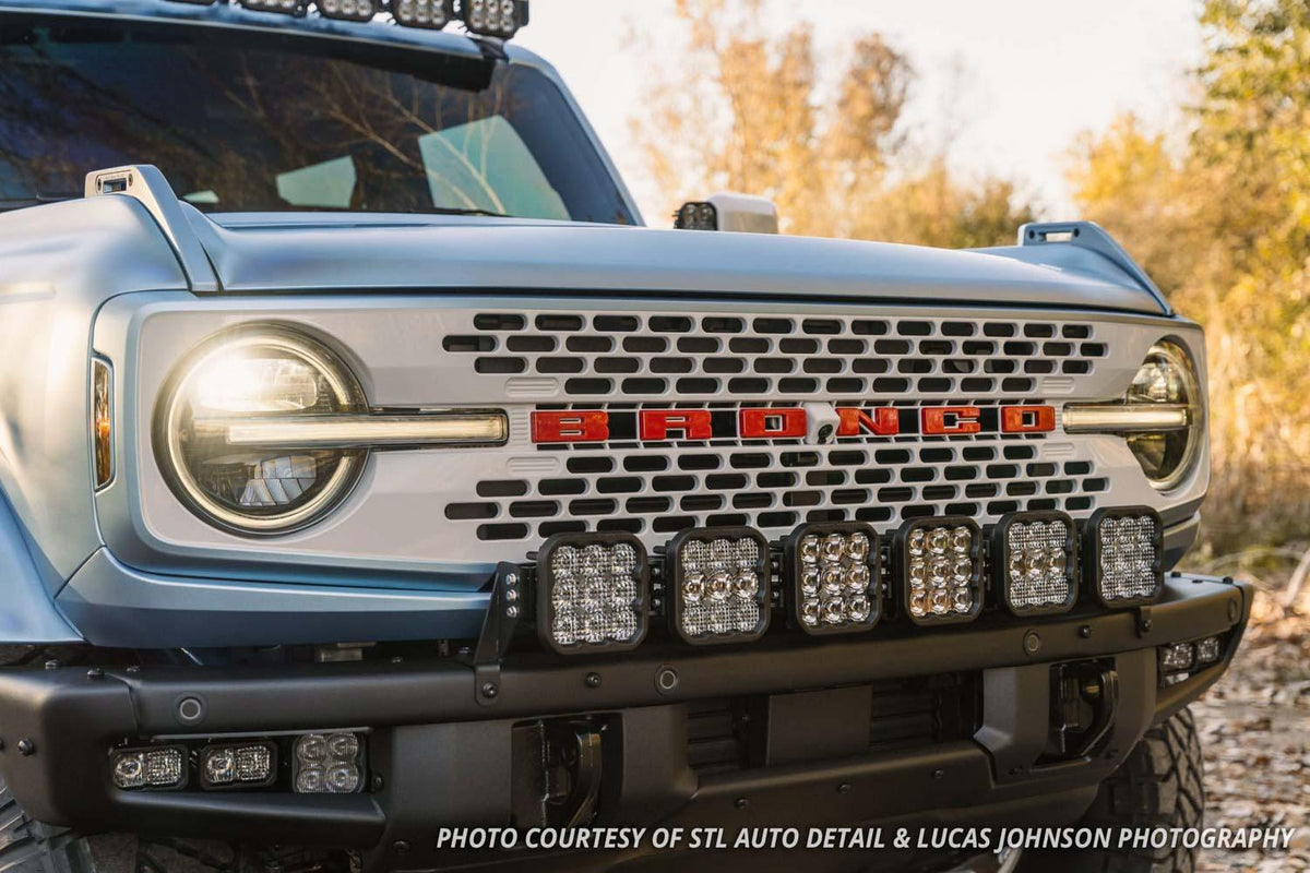 Diode Dynamics Bronco SS5 6-Pod CrossLink Grille Lightbar Kit Pro Yellow Combo Diode Dynamics - DD7271