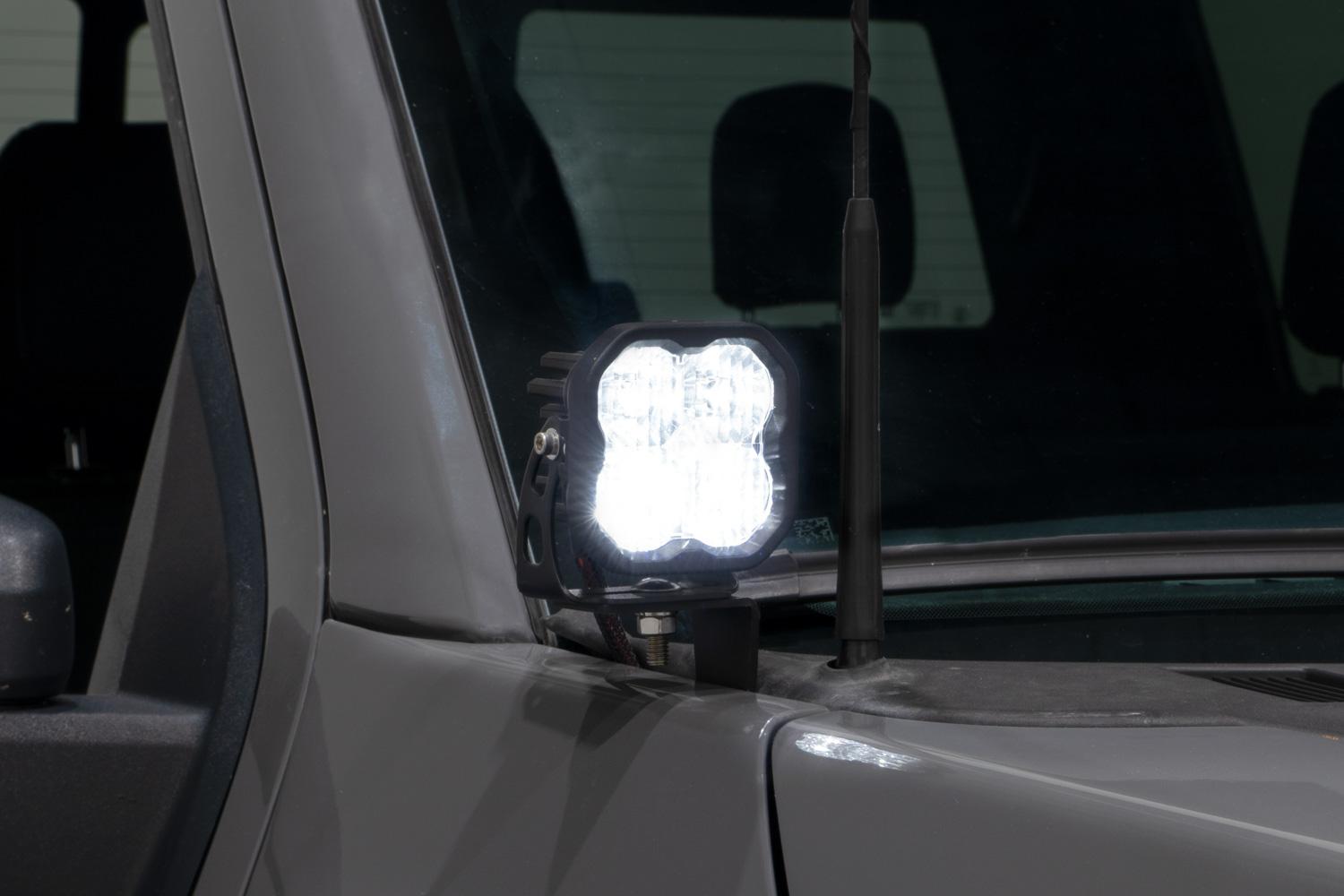 Diode Dynamics Stage Series Backlit Ditch Light Kit for 2021-2022 Ford F-150, SS3 Sport Yellow Combo - DD7370