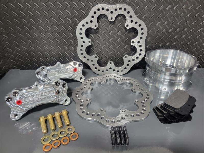 Aerospace Components 4 Piston Pro-Lite Front Drag Race Kit (2015-2026 Mustang) - AC-256P