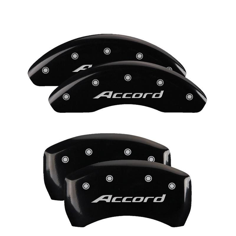 MGP Set Of 4: Black Finish, Silver Accord (2018-2023 Honda Accord) - 20224SACCBK