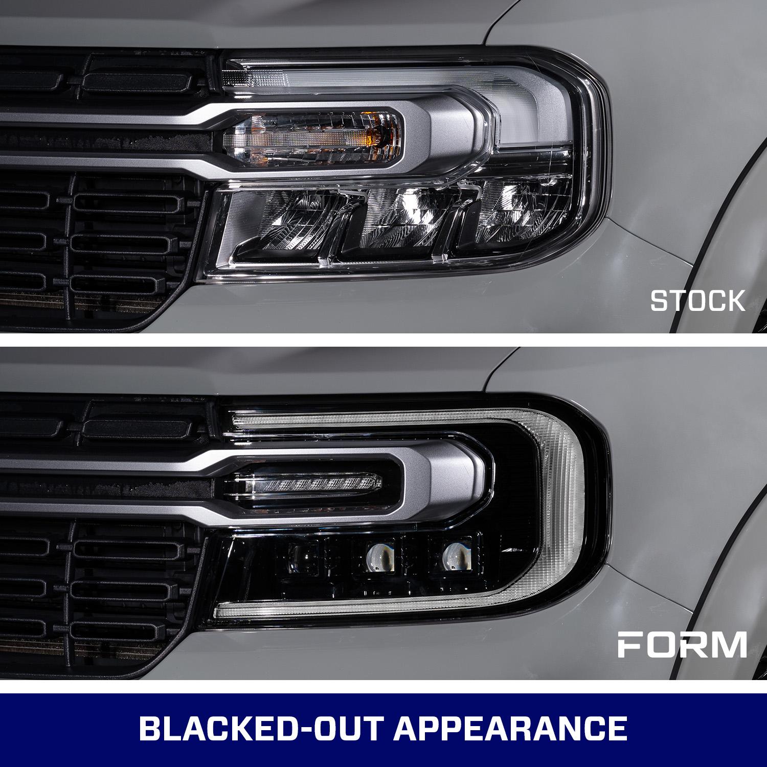Form Lighting 2022-2024 Ford Maverick Sequential LED Projector Headlights (pair) - FL0084