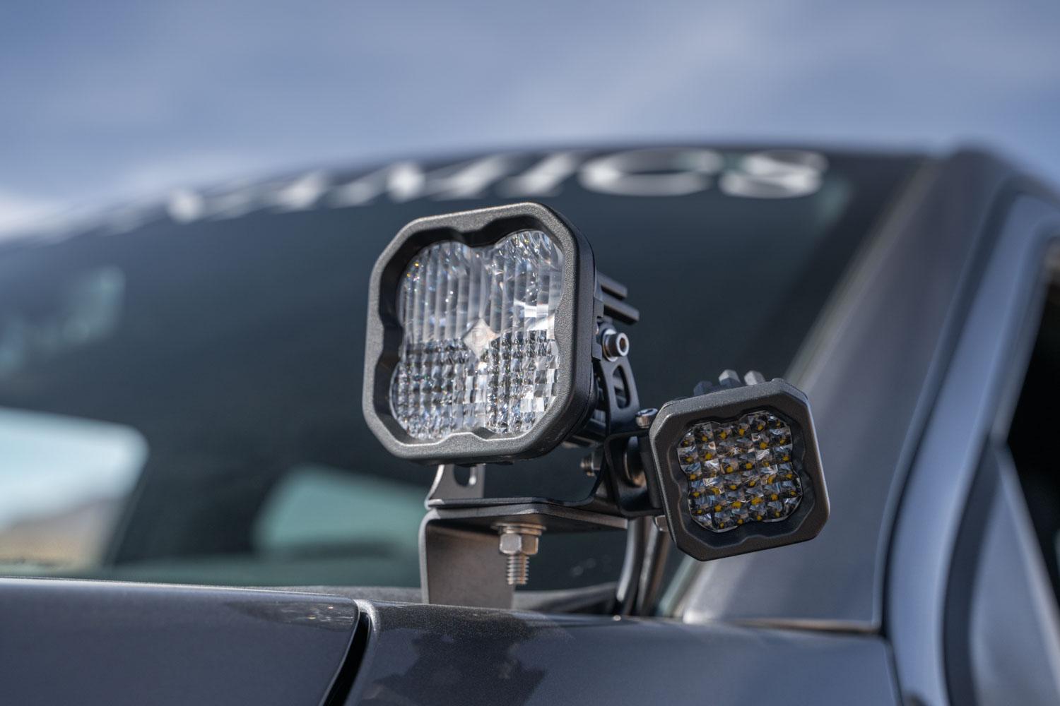 Diode Dynamics Stage Series Backlit Ditch Light Kit for 2021-2022 Ford F-150, SS3 Pro Yellow Combo - DD7372